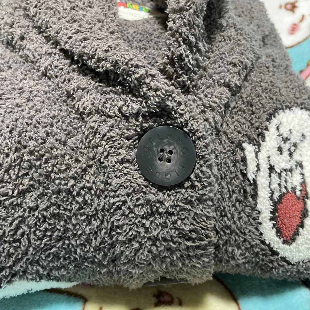 ジェラピケ スーパーマリオ テレサ ジャガード カウチン カーディガン　フリー