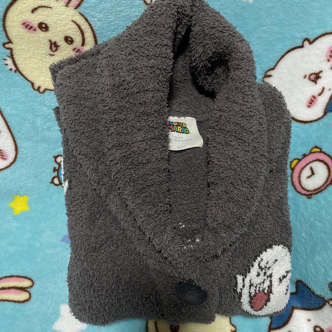 ジェラピケ スーパーマリオ テレサ ジャガード カウチン カーディガン　フリー