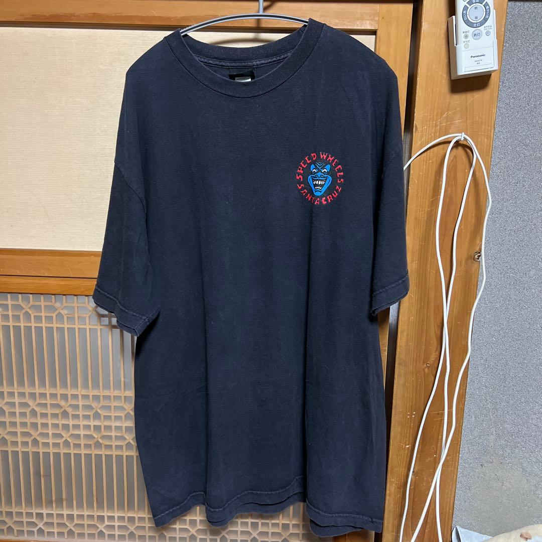 古着 NHS Speed Wheels Santa Cruz Tシャツ XL 黒