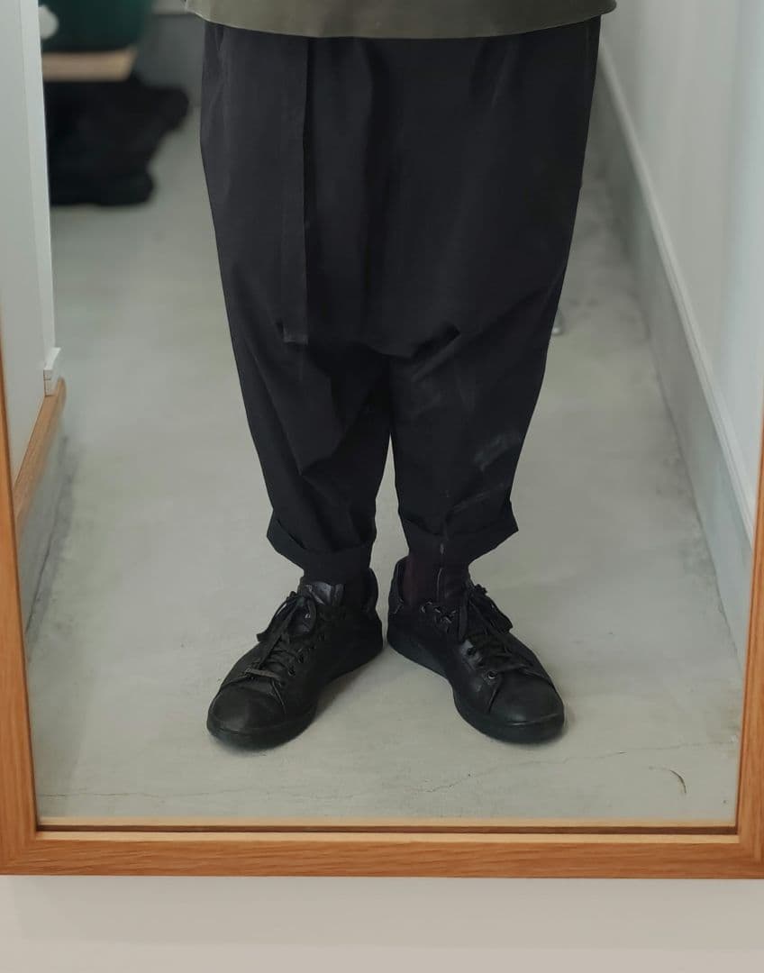 marka サルエルパンツ ブラック　黒