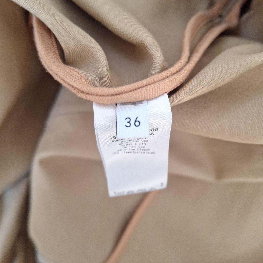 UNITED ARROWS ノーカラートレンチコート　ベージュ　M