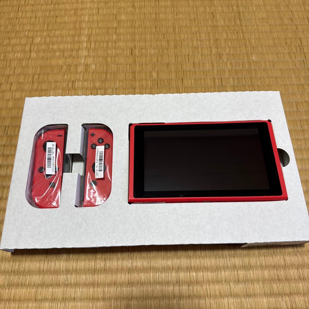 【ほぼ未使用】Nintendo Switch マリオレッド×ブルー 本体セット