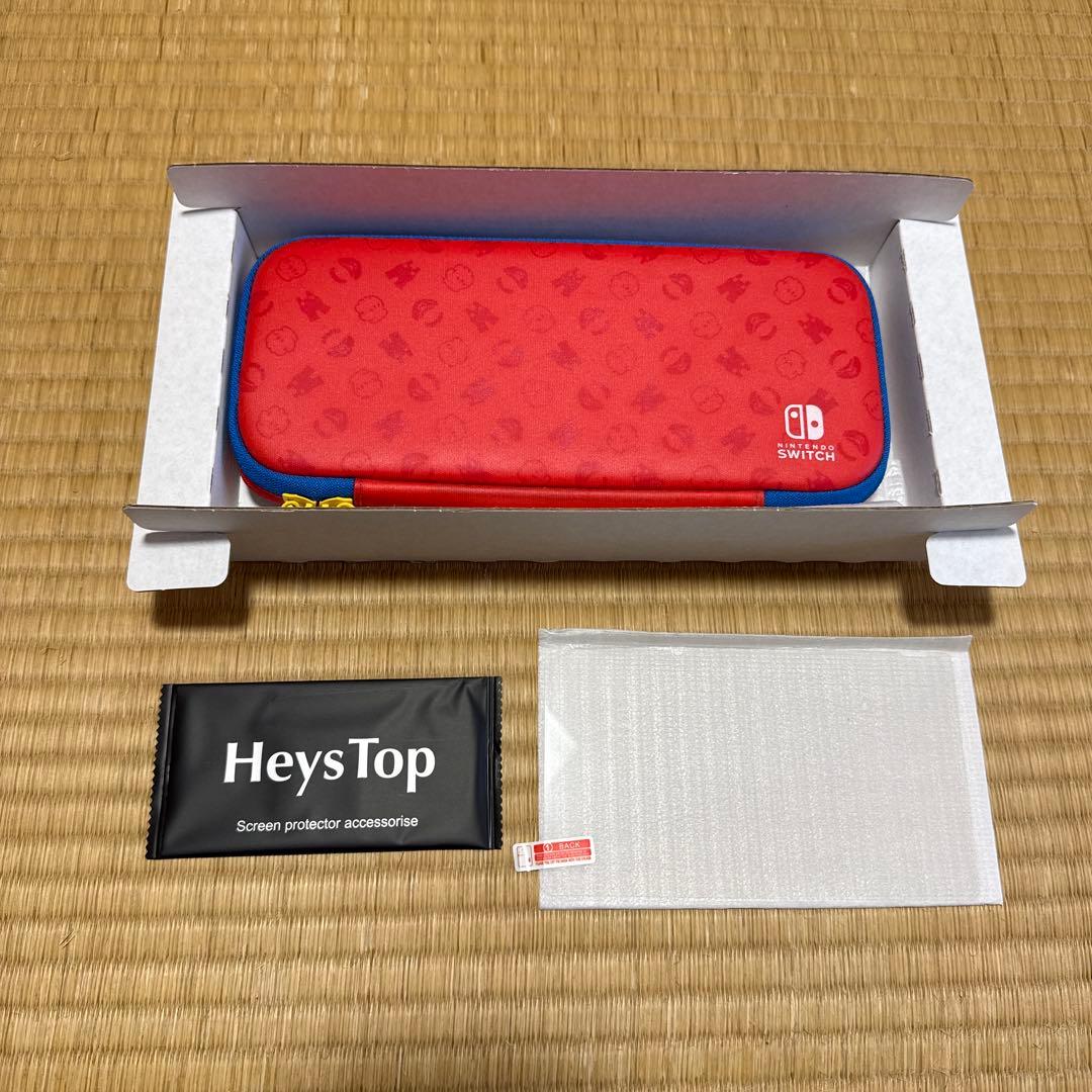【ほぼ未使用】Nintendo Switch マリオレッド×ブルー 本体セット