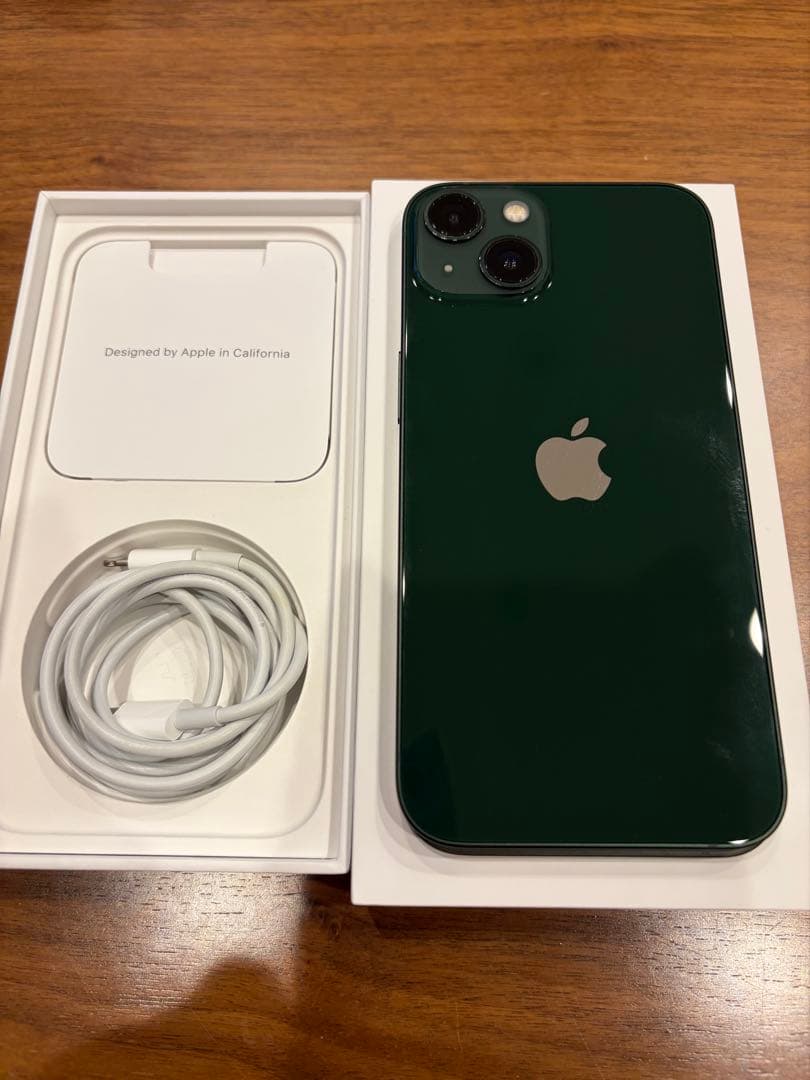 【美品】iPhone13 128GB SIMフリー　グリーン