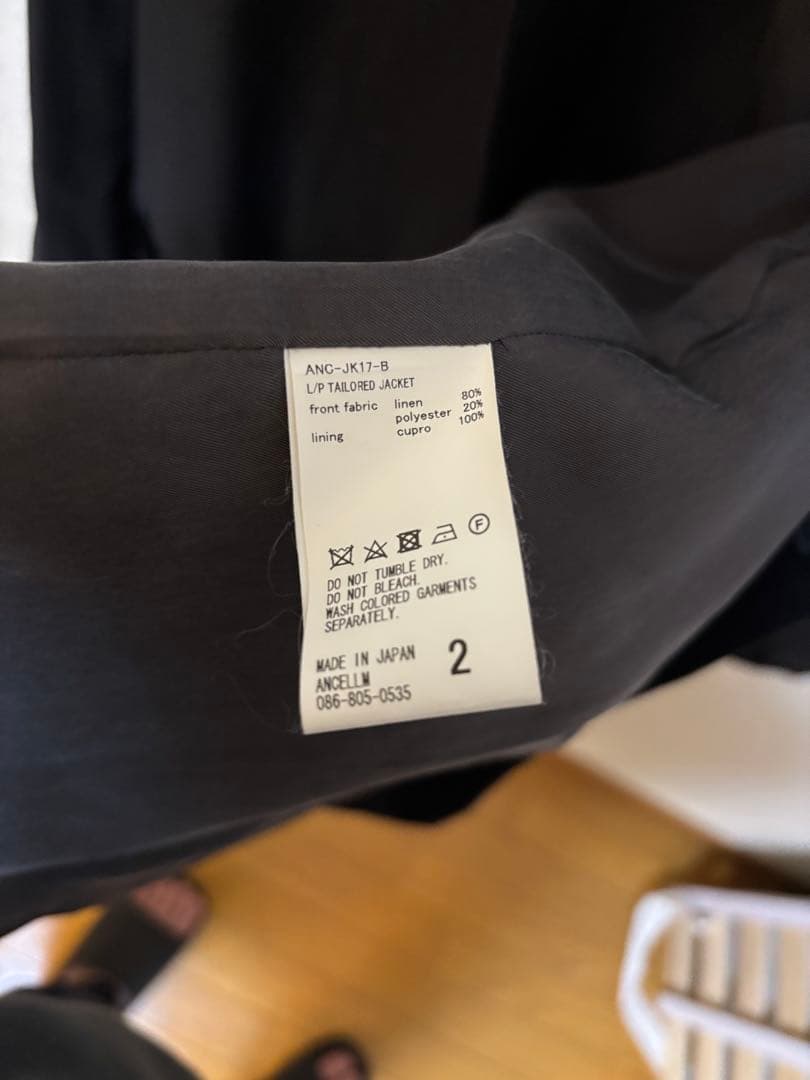 ANCELLM L／C TAILORED JACKET size2