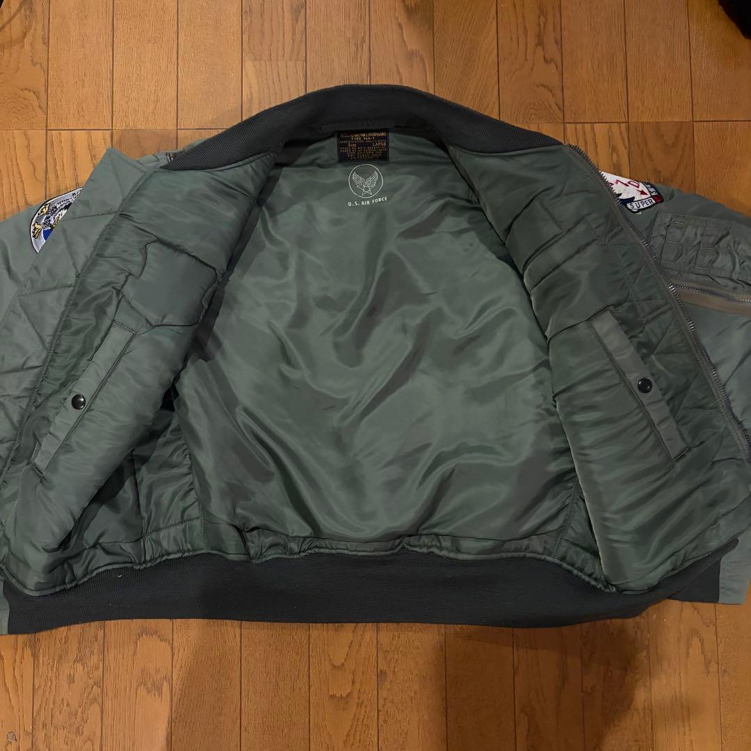U.S. AIR FORCE MA-1 フライトジャケット Lバズリクソンズ