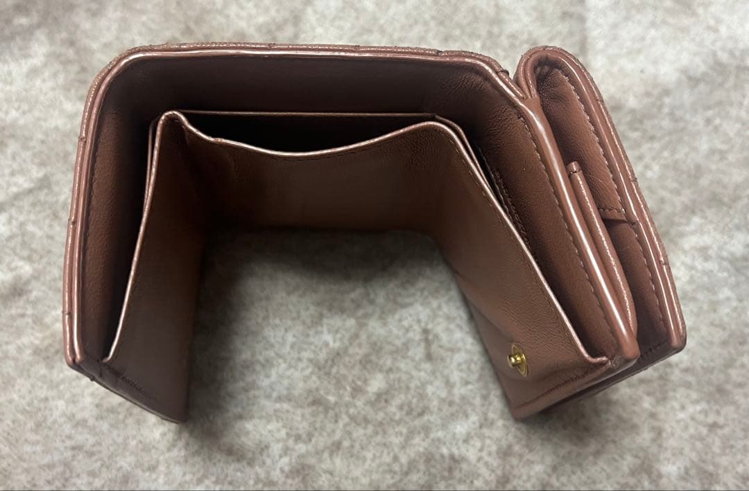 YSL ピンク 三つ折り財布