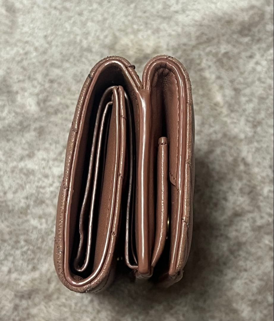 YSL ピンク 三つ折り財布