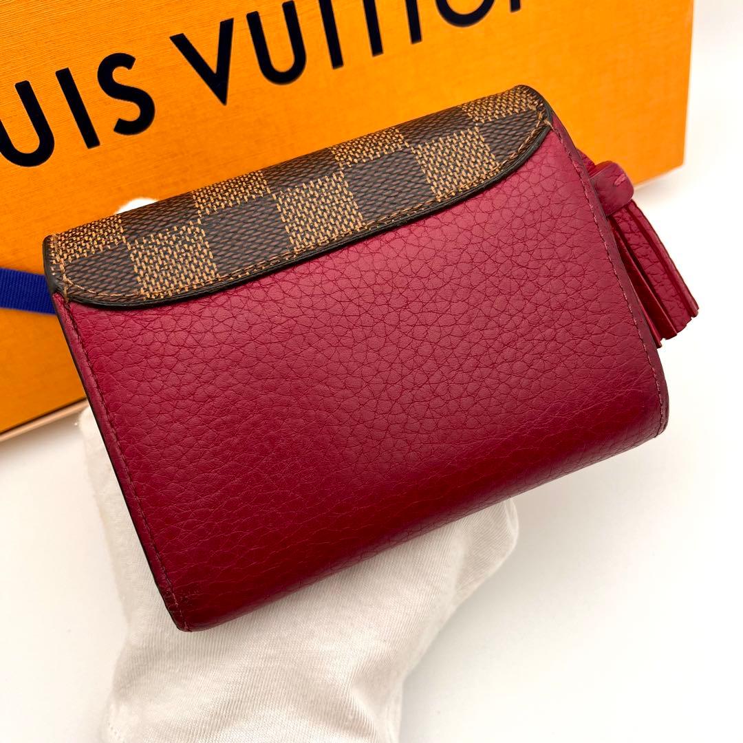 ルイヴィトン ダミエ ポルトフォイユ クロワゼット コンパクト 三つ折り財布