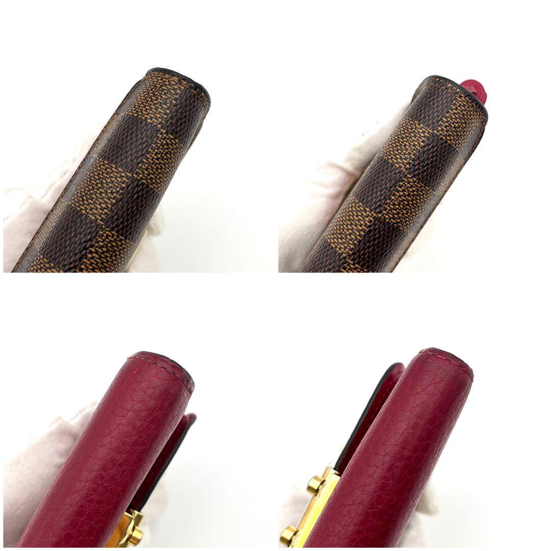 ルイヴィトン ダミエ ポルトフォイユ クロワゼット コンパクト 三つ折り財布