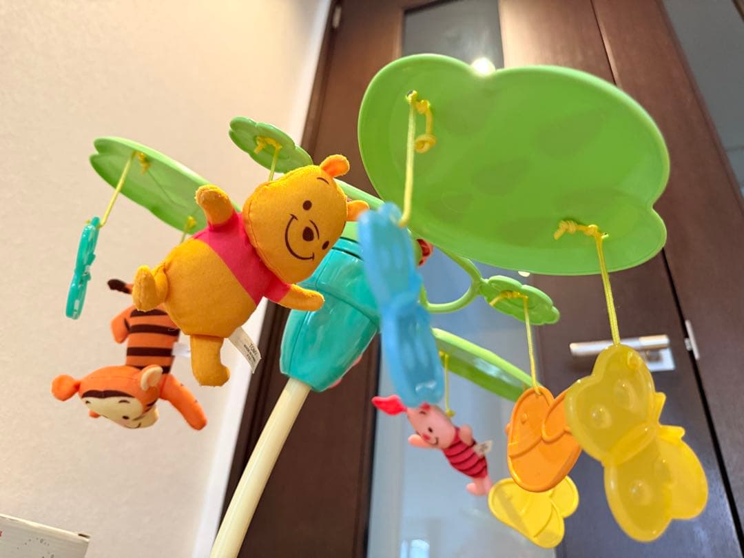 【美品/欠品無し】くまのプーさん 選べる回転6WAYジムにへんしんメリー