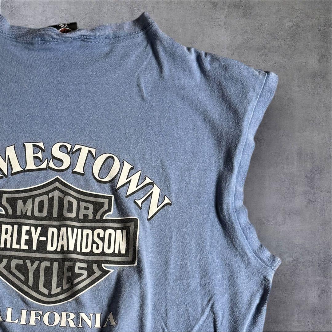 Harley-Davidson 両面プリントノースリーブTシャツ USA製