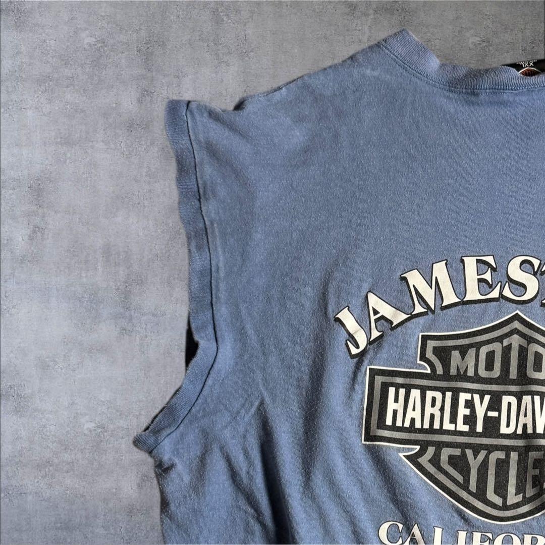 Harley-Davidson 両面プリントノースリーブTシャツ USA製