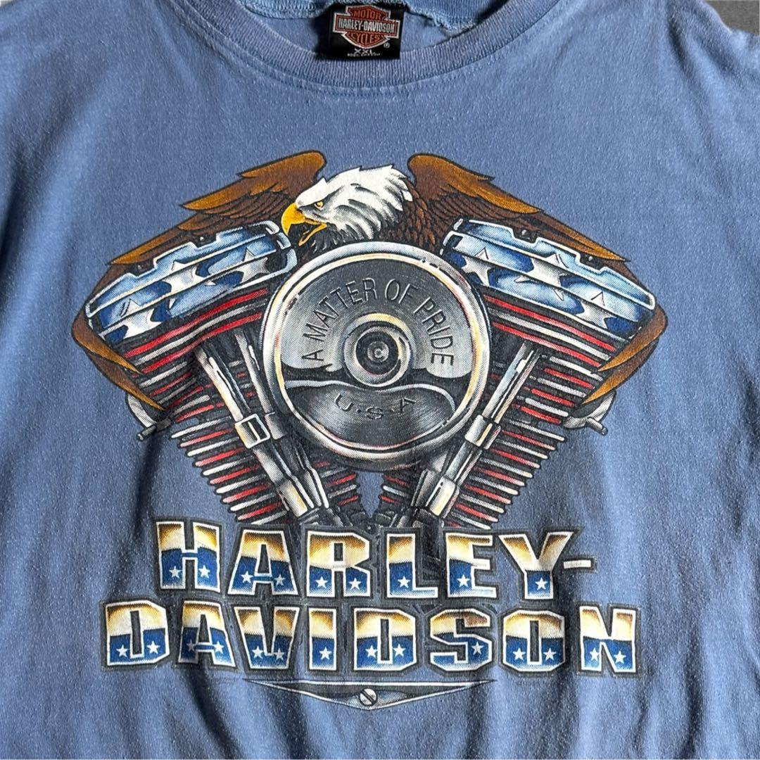 Harley-Davidson 両面プリントノースリーブTシャツ USA製