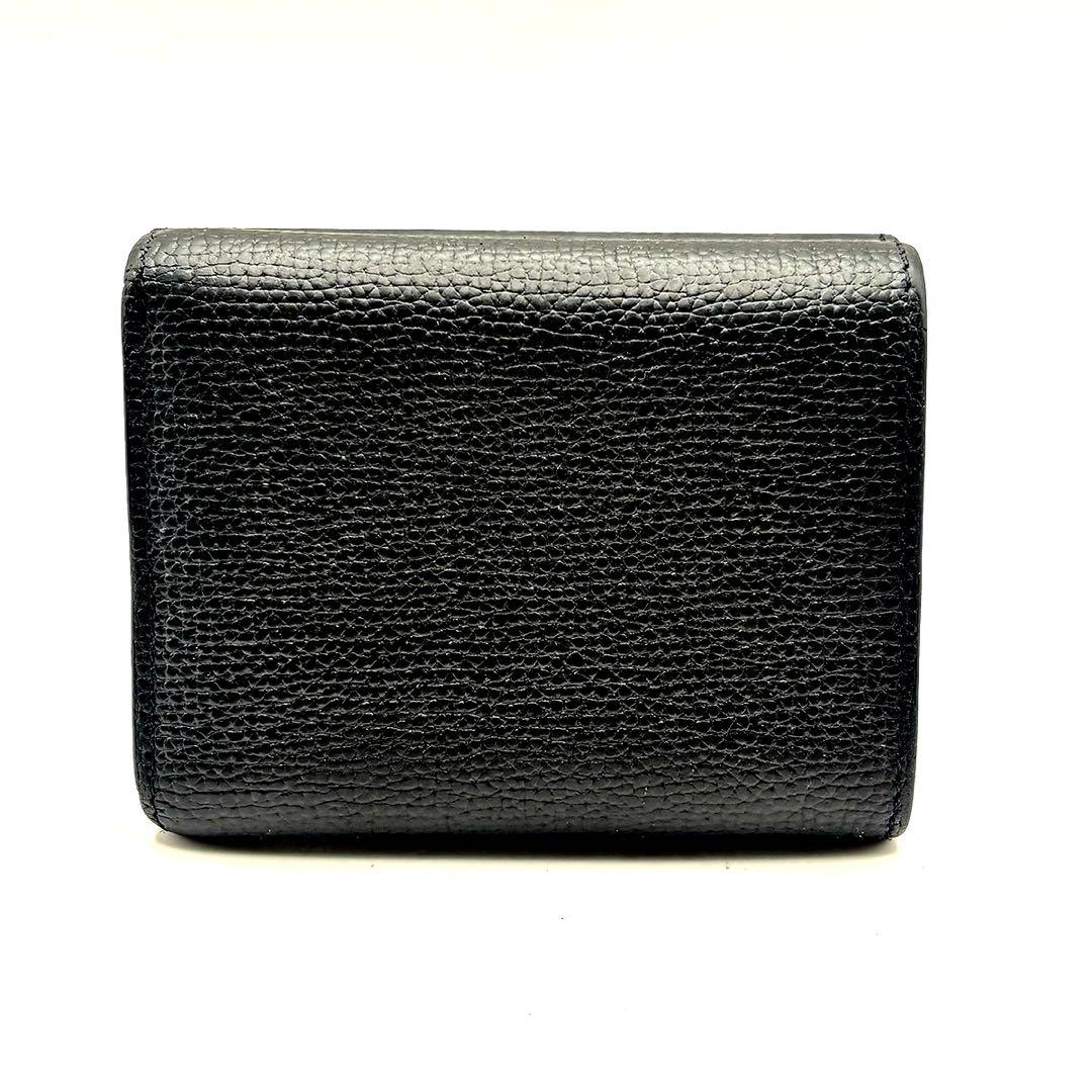 美品 !LOEWE アナグラム ブラック 三つ折り財布