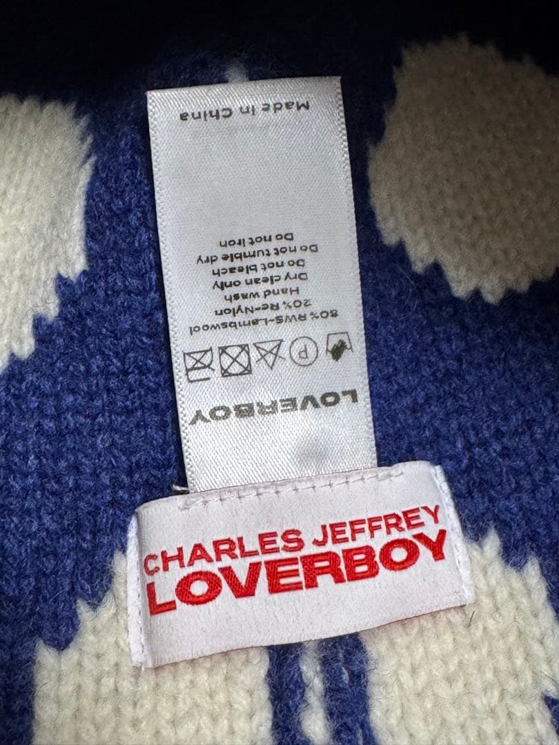 CHARLES JEFFREY LOVERBOY 猫耳　ドット柄　ニット帽