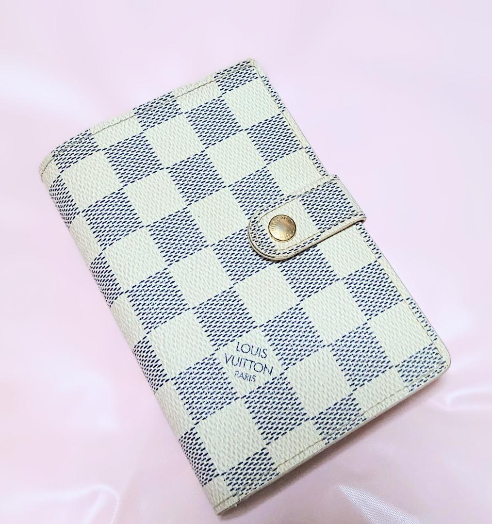 【LOUIS VUITTON】ダミエ アズール ★ 二つ折り 財布 美品