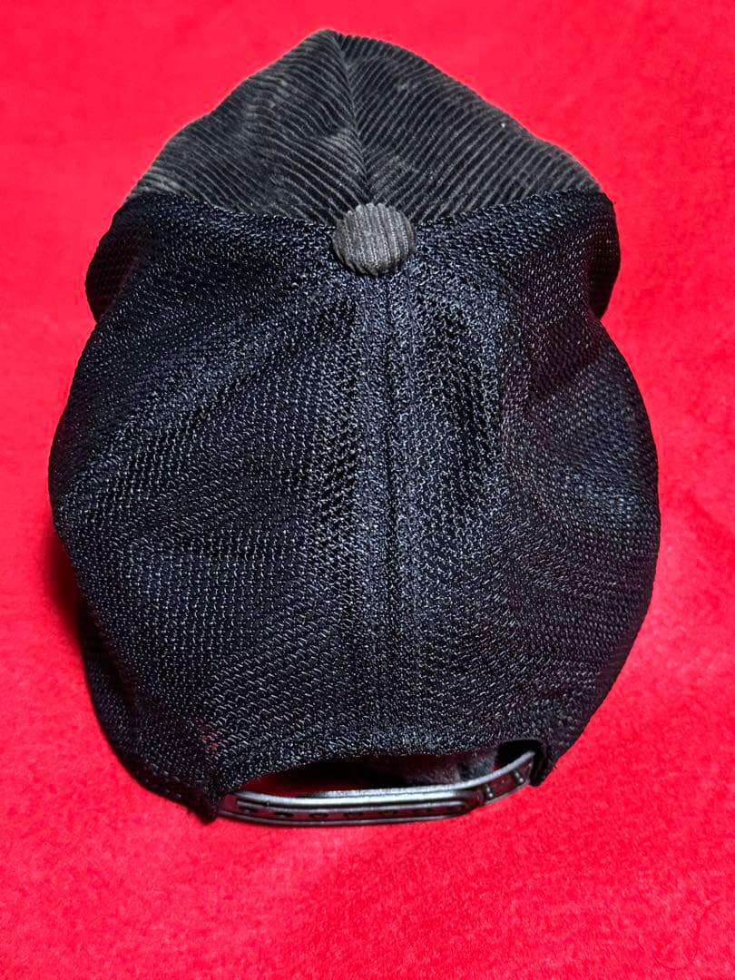 Supreme 初期物 コーデュロイ メッシュバック キャップ 黒