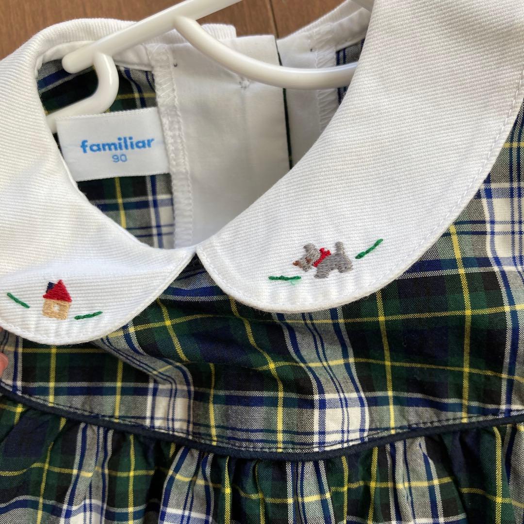♡familiar♡長袖ワンピース♡90♡