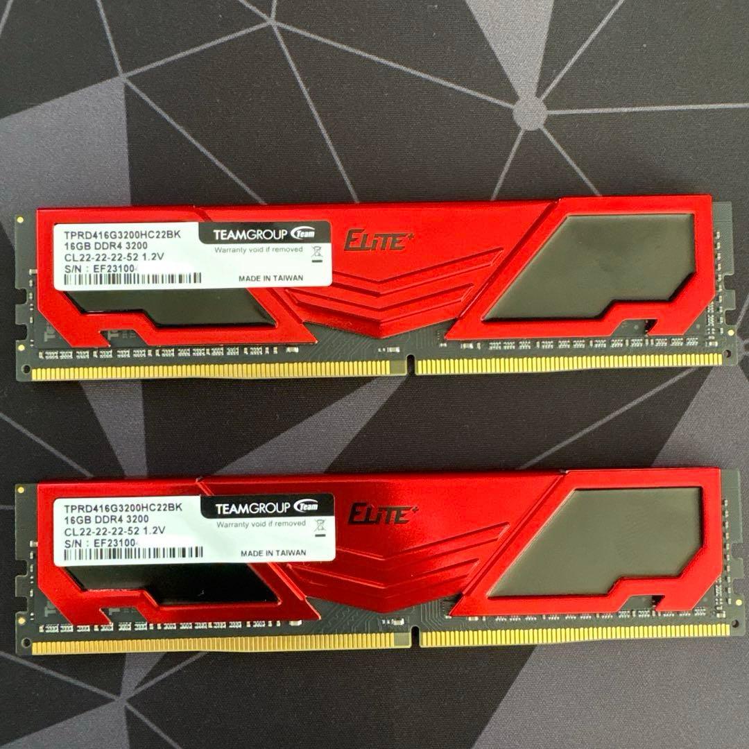 TEAM ELITE DDR4 32GB (2x16GB) 3200MHz ①