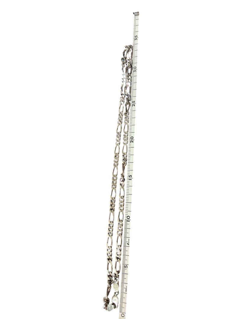 シルバー フィガロチェーン 7mm / 70cm Silver925 刻印あり