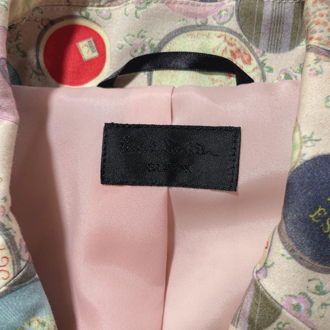 未使用級✨　ポールスミス　ブラック　ジャケット　総柄　花柄　フラワー　派手　L