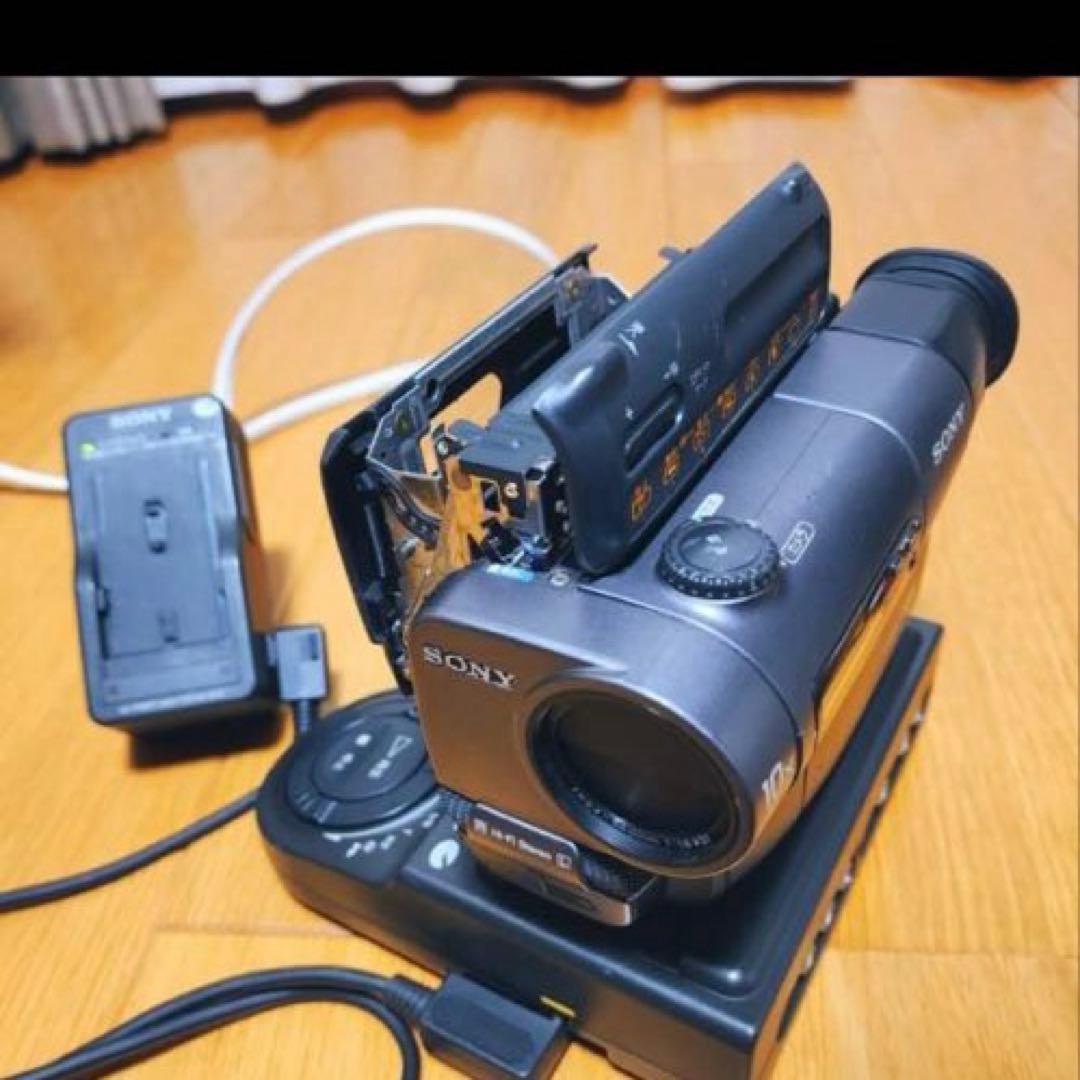 【動作確認済】SONY 高画質 Hi8 8ミリ ビデオカメラ ステーションセット