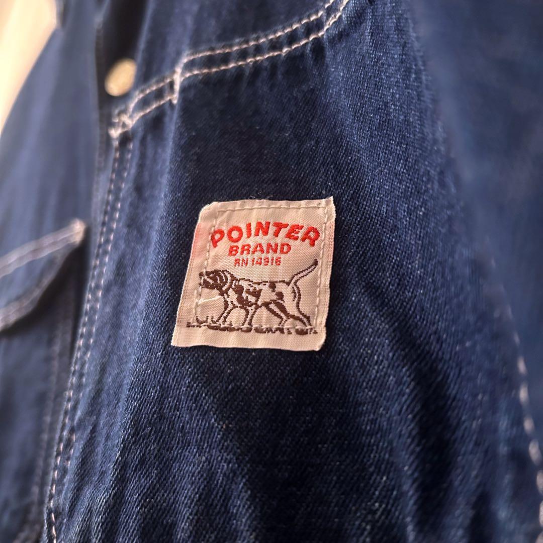 90's POINTER BRAND デニムカバーオール 44 usa製 美品