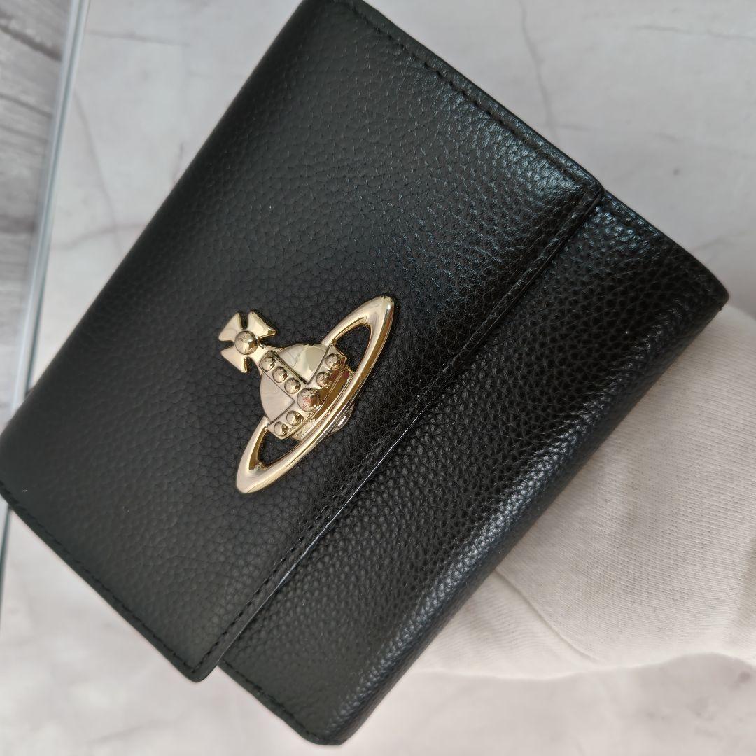 未使用品　Vivienne Westwood 三つ折り財布 がま口 ブラック