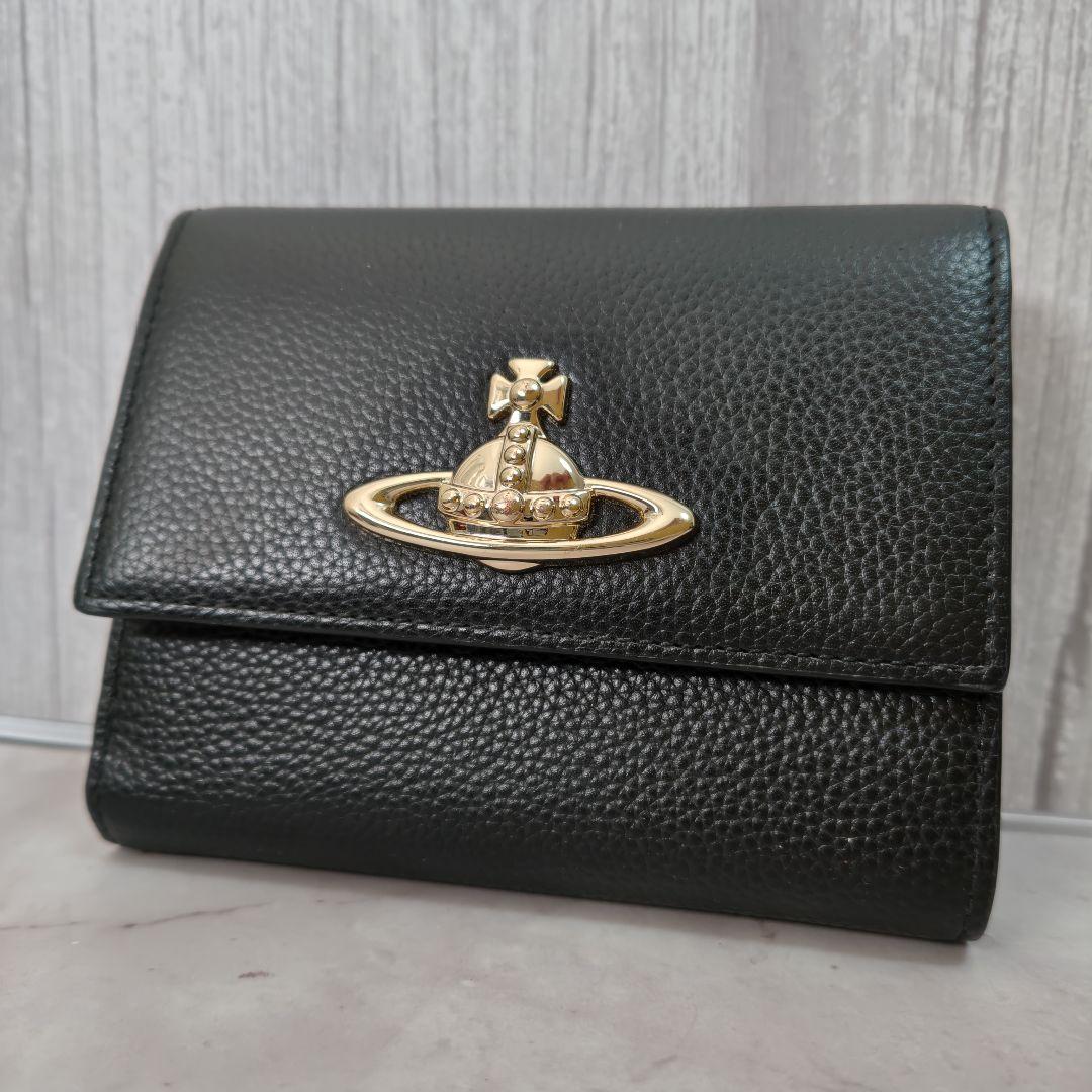未使用品　Vivienne Westwood 三つ折り財布 がま口 ブラック