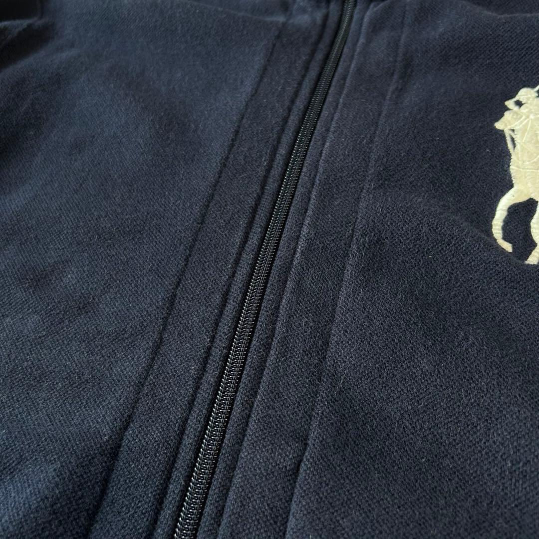 【Polo by Ralph Laurenジップアップ　刺繍　ビッグポニー　L