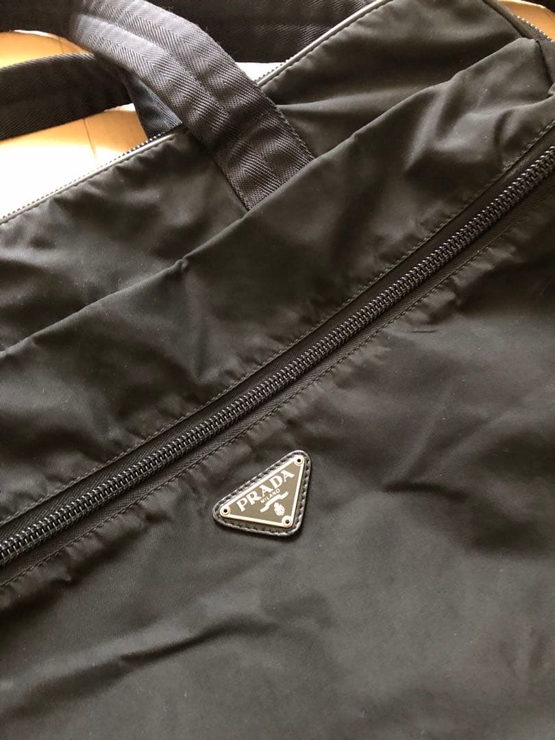 【難あり】PRADA ブラック 旅行バッグ