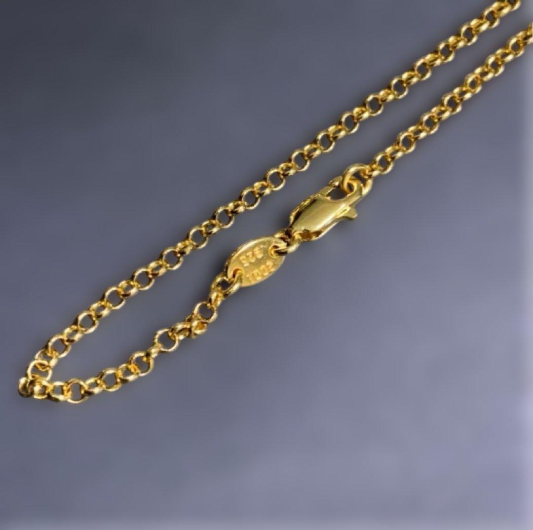22k ベビーファット　ドッグタグ　ダブルクロス　3点　ネックレス　50㎝