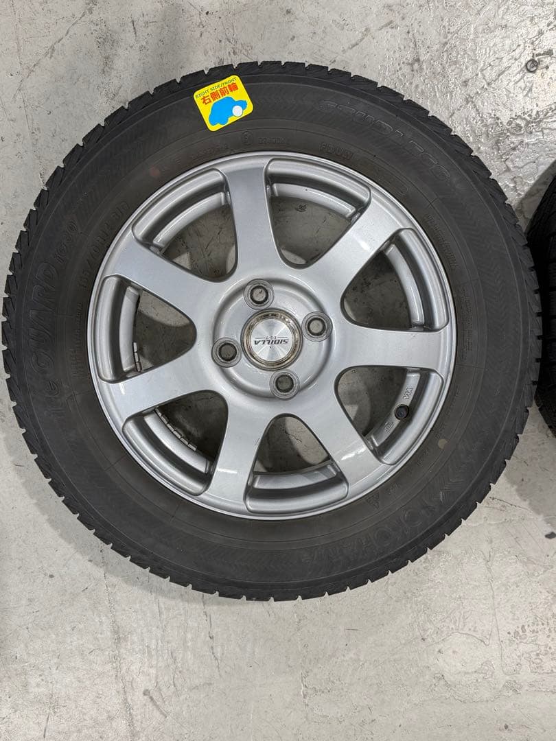 ハスラー　スタッドレスタイヤ　ホイールセット　165/70R14