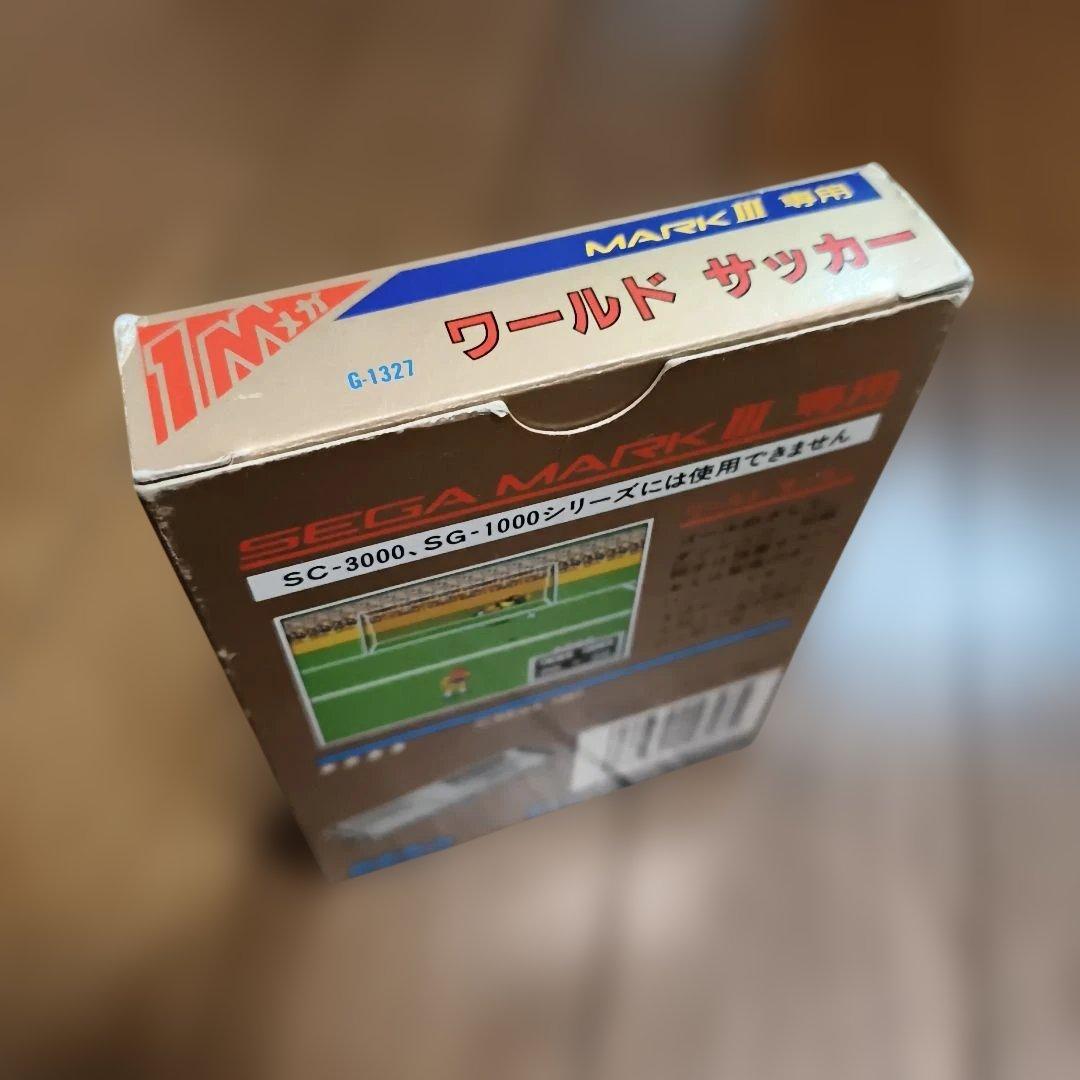 【箱と説明書付】SEGA ワールドサッカー MARK III レアソフト