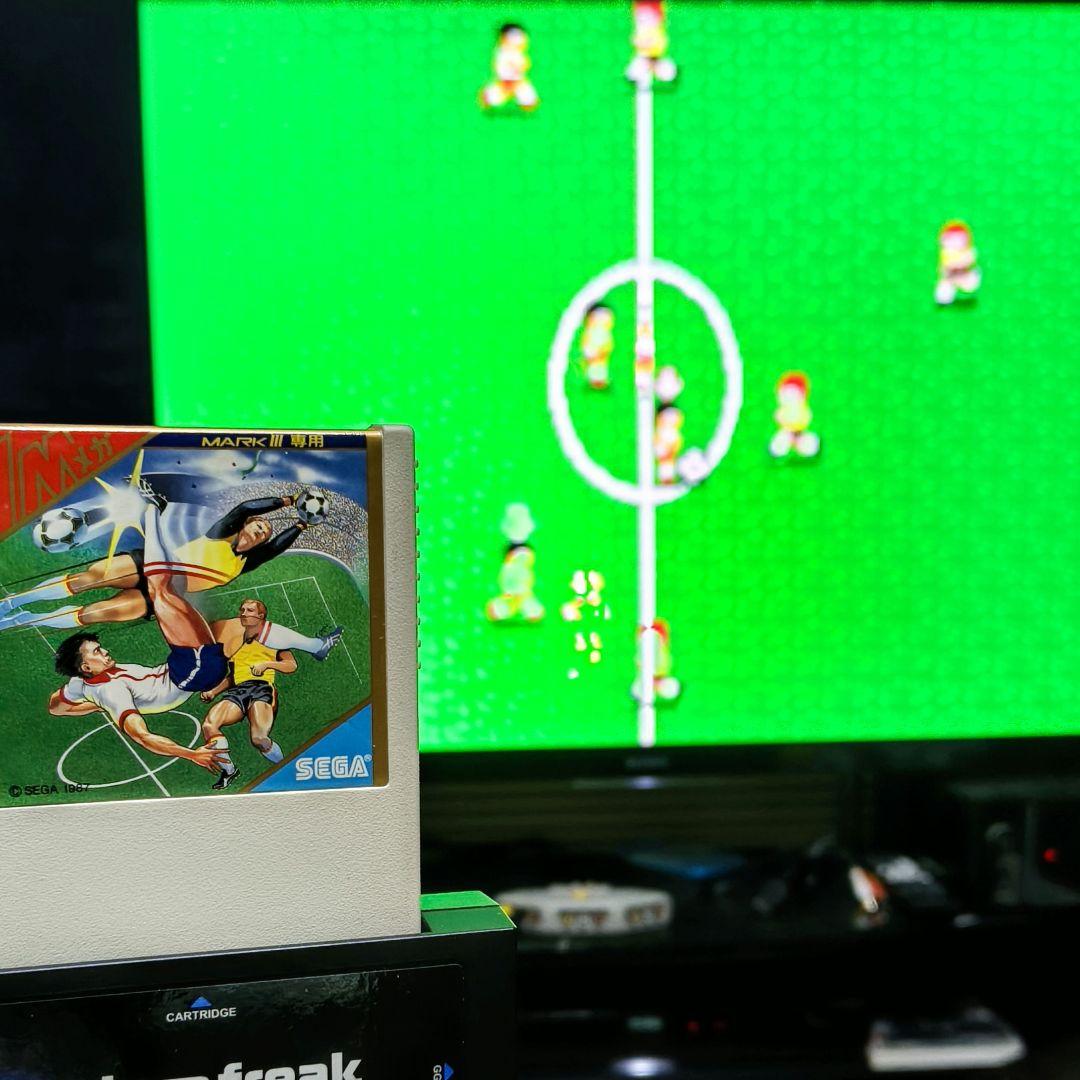 【箱と説明書付】SEGA ワールドサッカー MARK III レアソフト