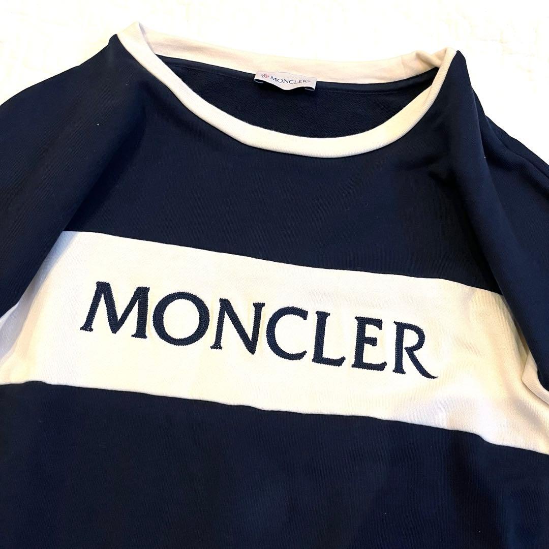 MONCLER 半袖　ワンピース　ロゴ　スウェット　14A 164cm