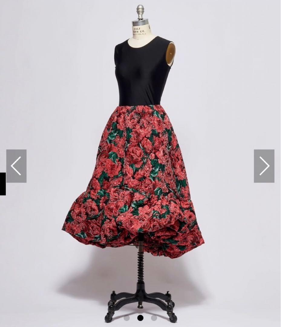 【ぴぴちよ】COMME des GARCONS ジャガード花柄 スカート