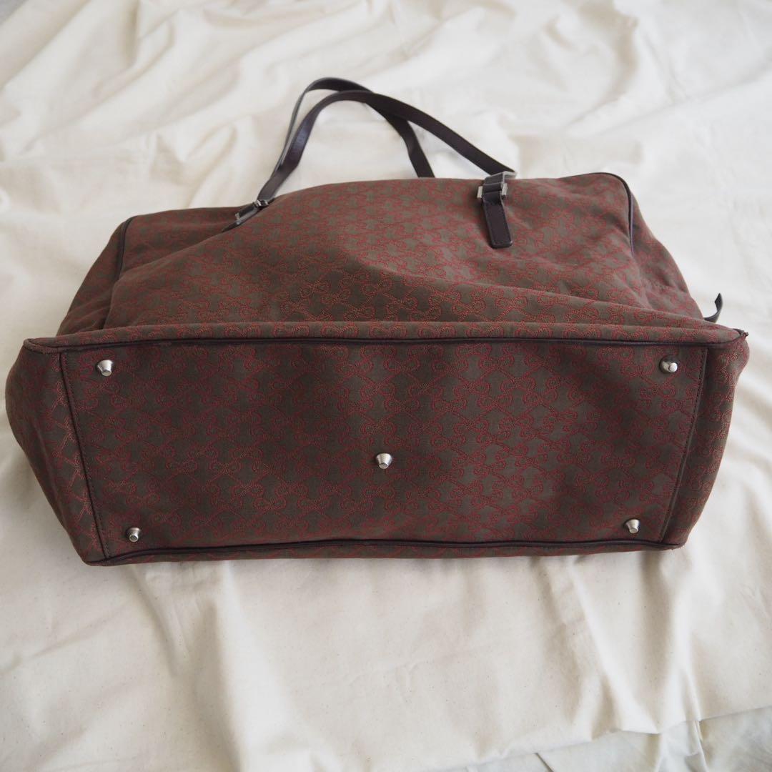 ANYA HINDMARCH リボン柄モノグラム　ボストンバッグ