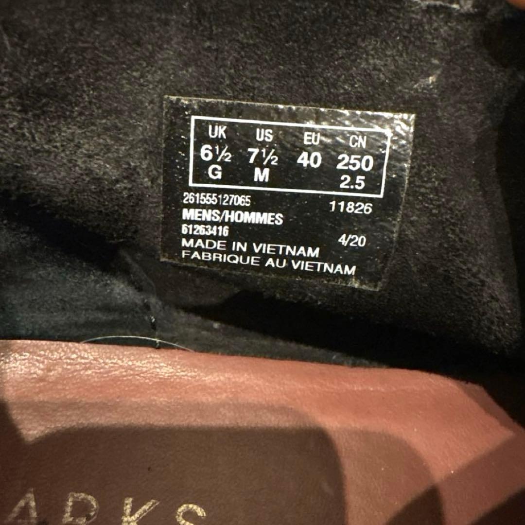 CLARKS クラークス ワラビーブーツ レザー スタンダード シューズ 黒 革