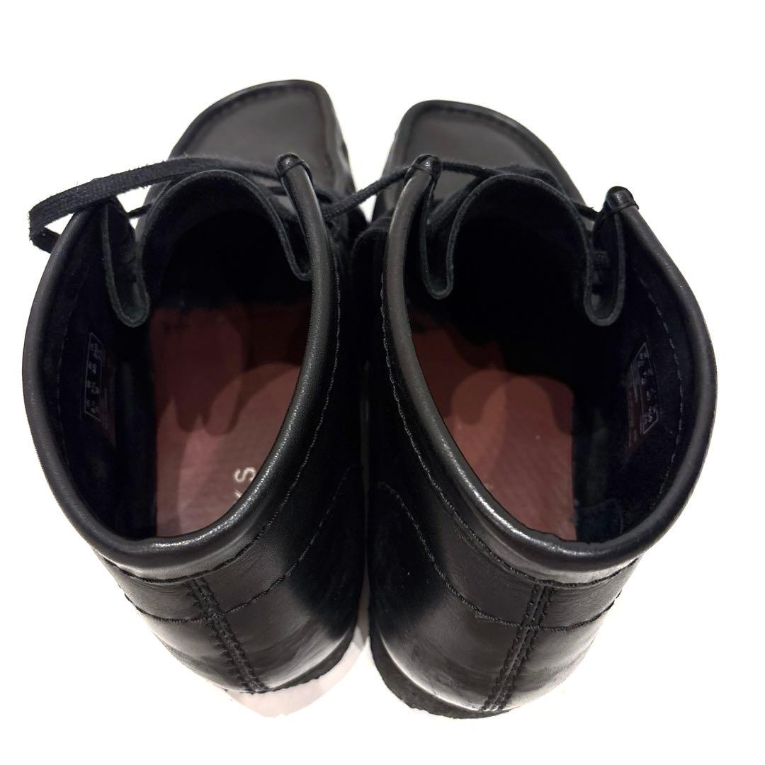CLARKS クラークス ワラビーブーツ レザー スタンダード シューズ 黒 革