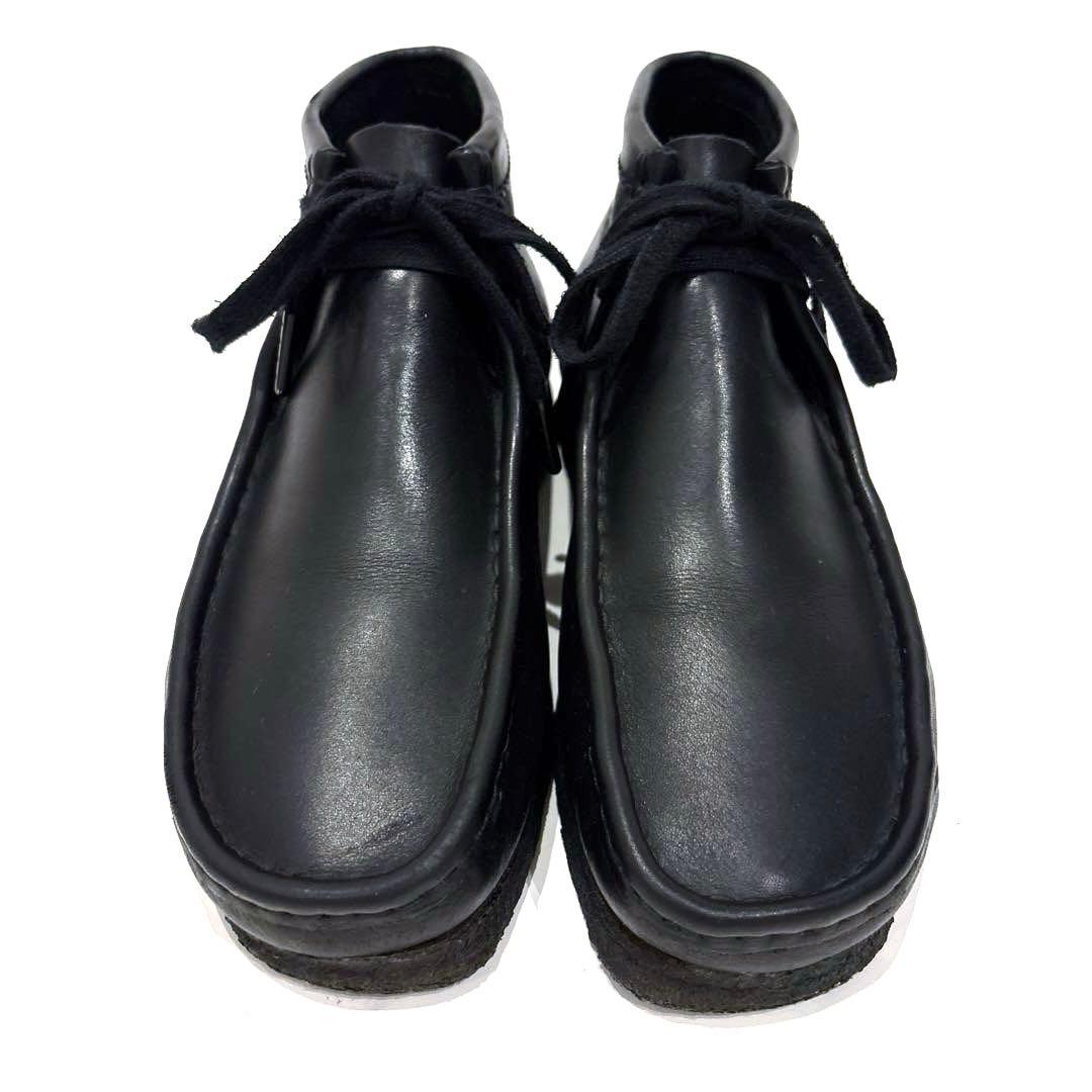 CLARKS クラークス ワラビーブーツ レザー スタンダード シューズ 黒 革