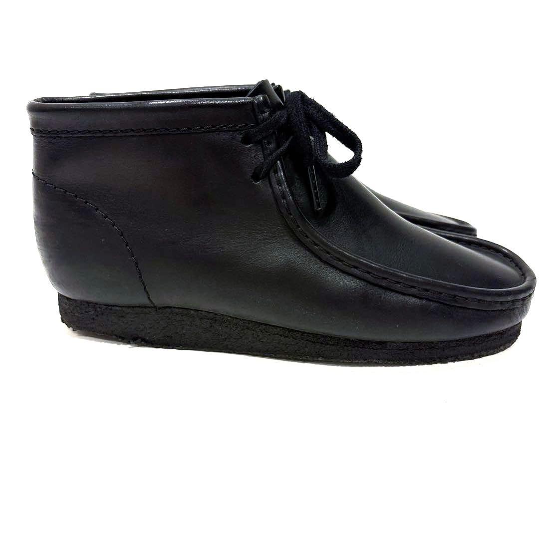 CLARKS クラークス ワラビーブーツ レザー スタンダード シューズ 黒 革