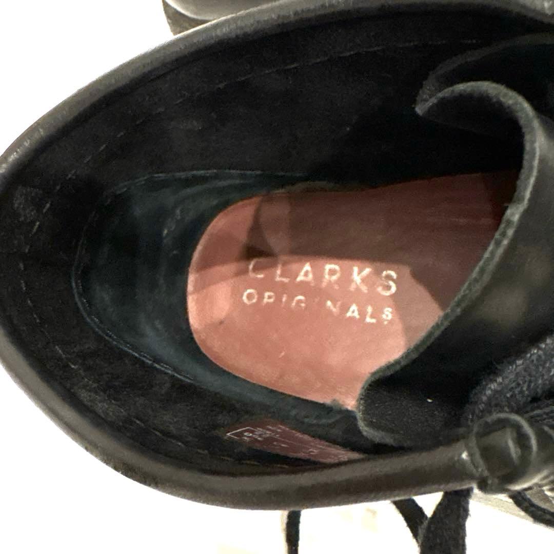 CLARKS クラークス ワラビーブーツ レザー スタンダード シューズ 黒 革