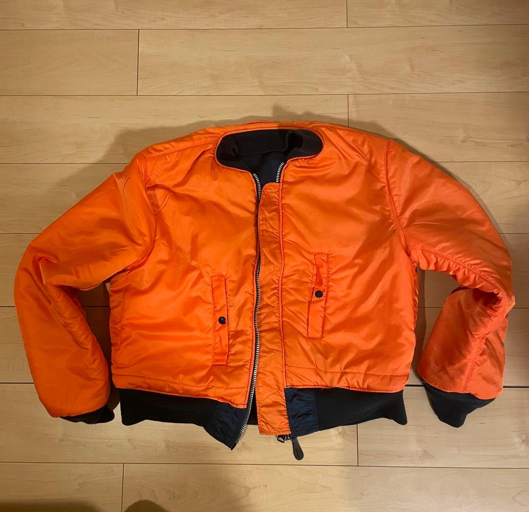 90's ALPHA MA-1 ネイビー