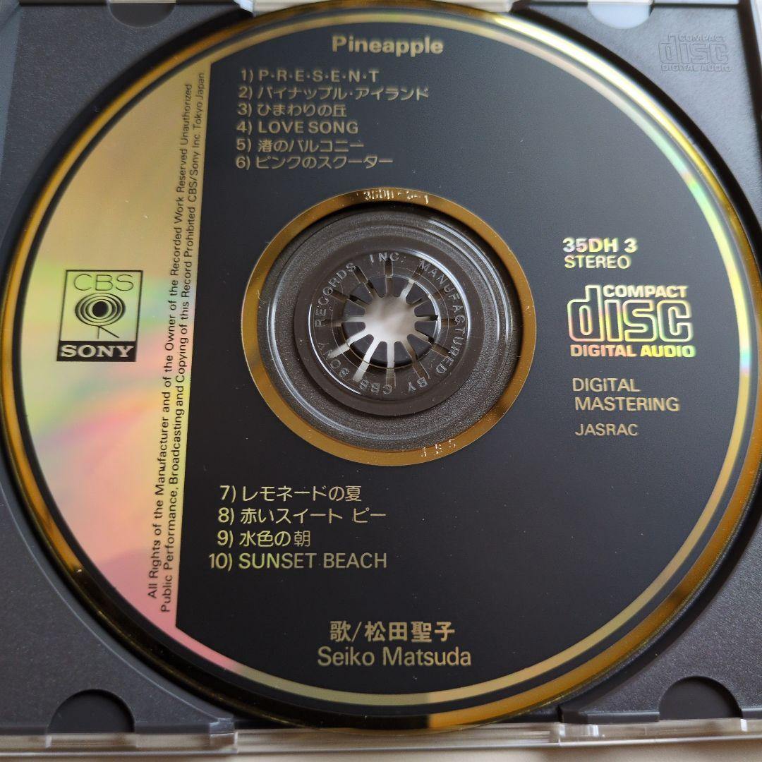 CD／松田聖子『Pineapple』旧規格/CBSソニー 35DH3