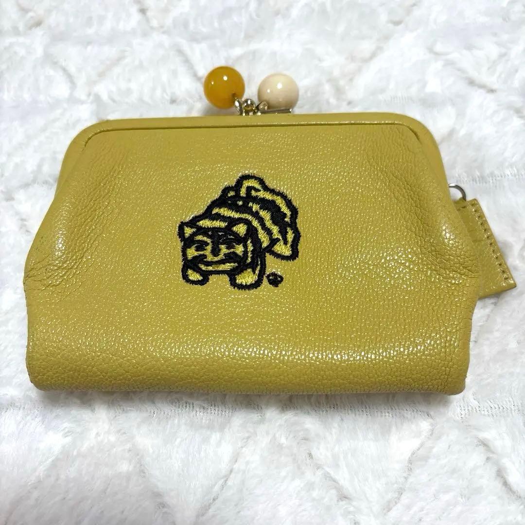 イアパピヨネ　虎屋ういろ　がま口　財布　イエロー