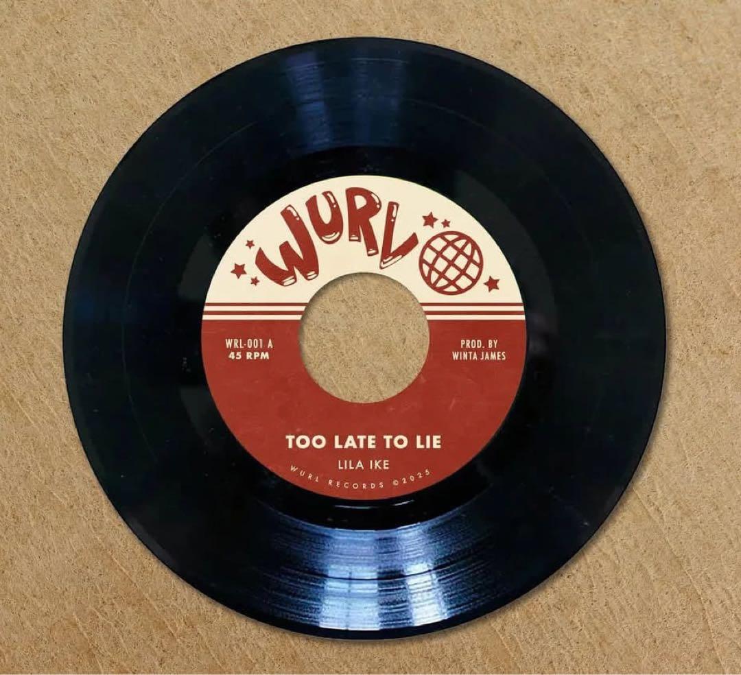 【未使用】LILA IKÉ TOO LATE TO LIE 7\"レコード