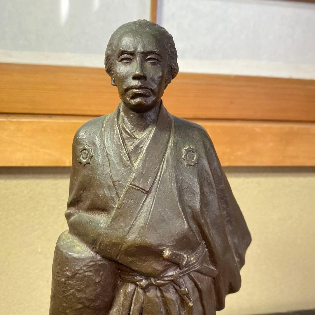 専用　喜多敏勝作　銅器　坂本龍馬像　31cm9cm12.5acm
