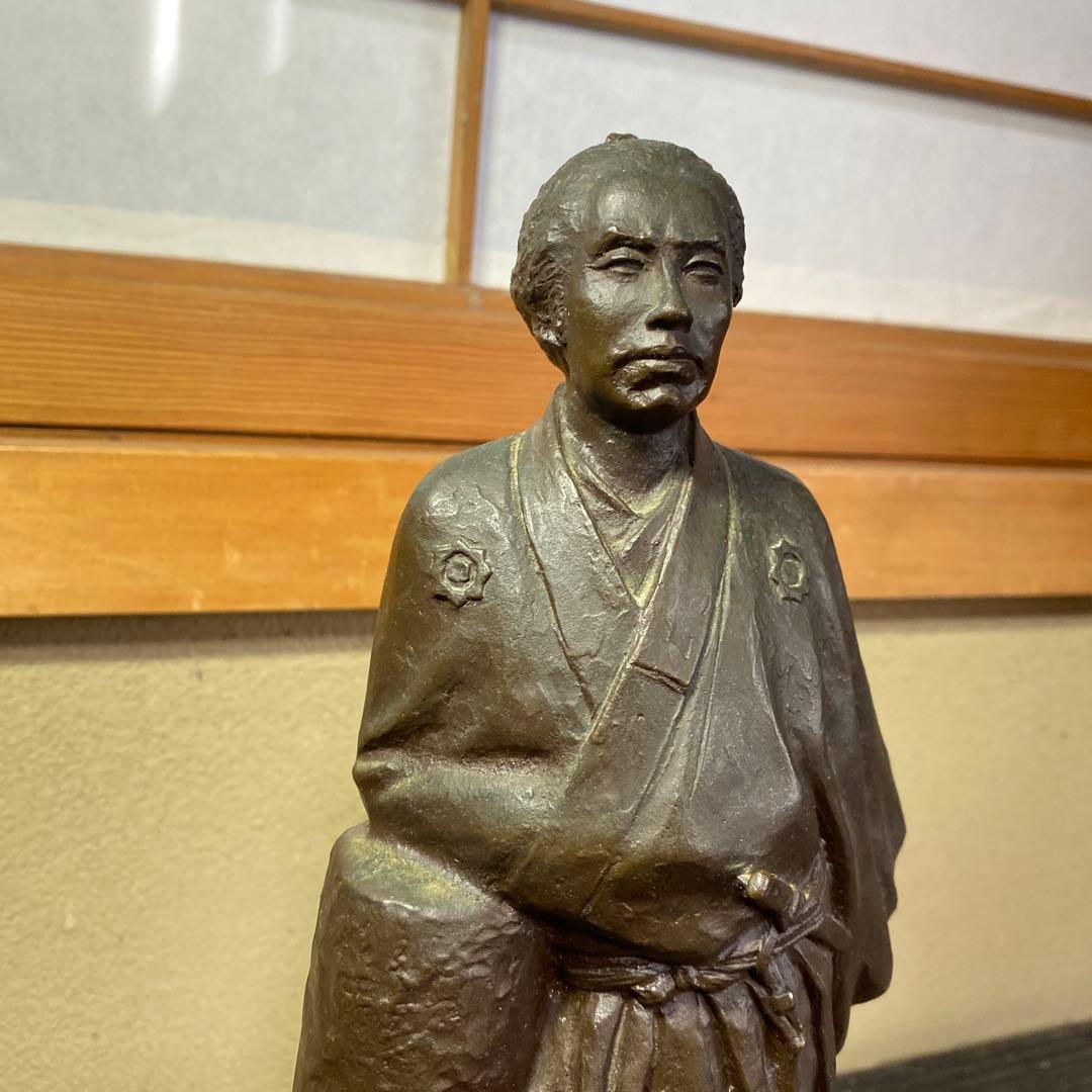 専用　喜多敏勝作　銅器　坂本龍馬像　31cm9cm12.5acm